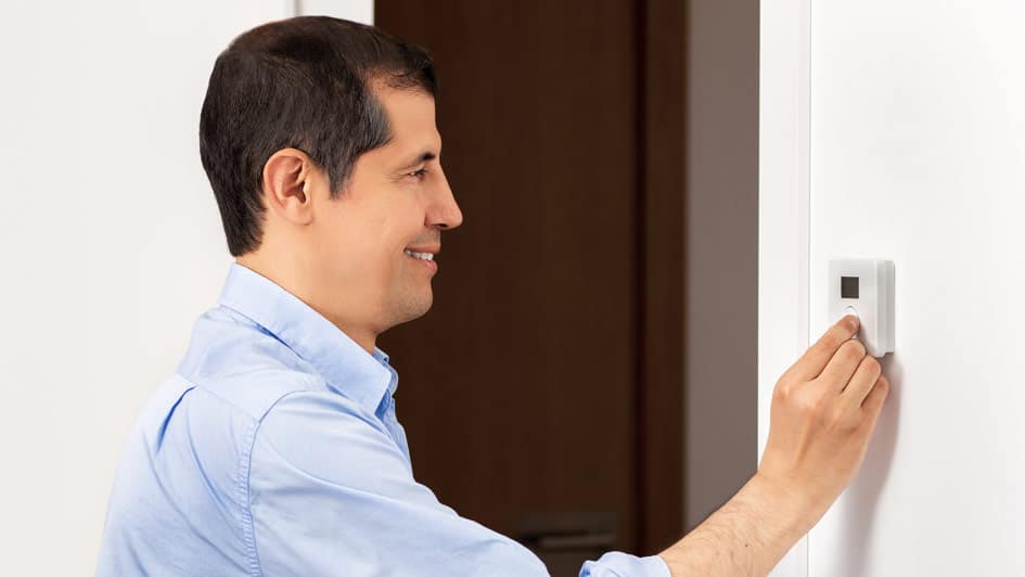 a man looking at the camera